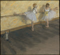 Dancers Practicing at the Barre by Edgar Degas - Impressionist canvas print