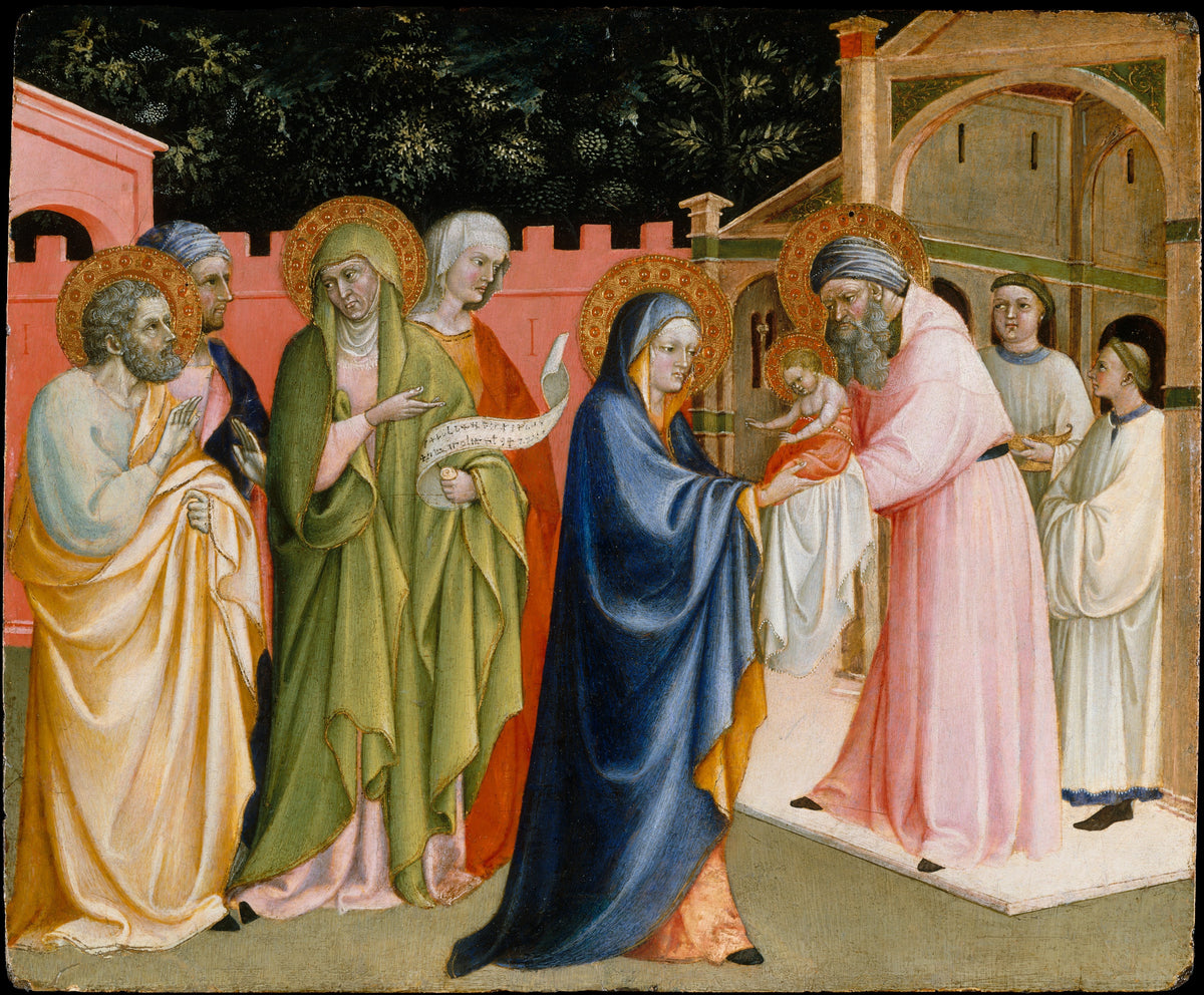 The Presentation in the Temple by Alvaro Pirez - Tempera canvas print