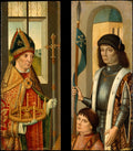 Saint Donatian Saint Victor Presenting a Donor by Netherlandish (Bruges) Painter - Classic Art canvas print