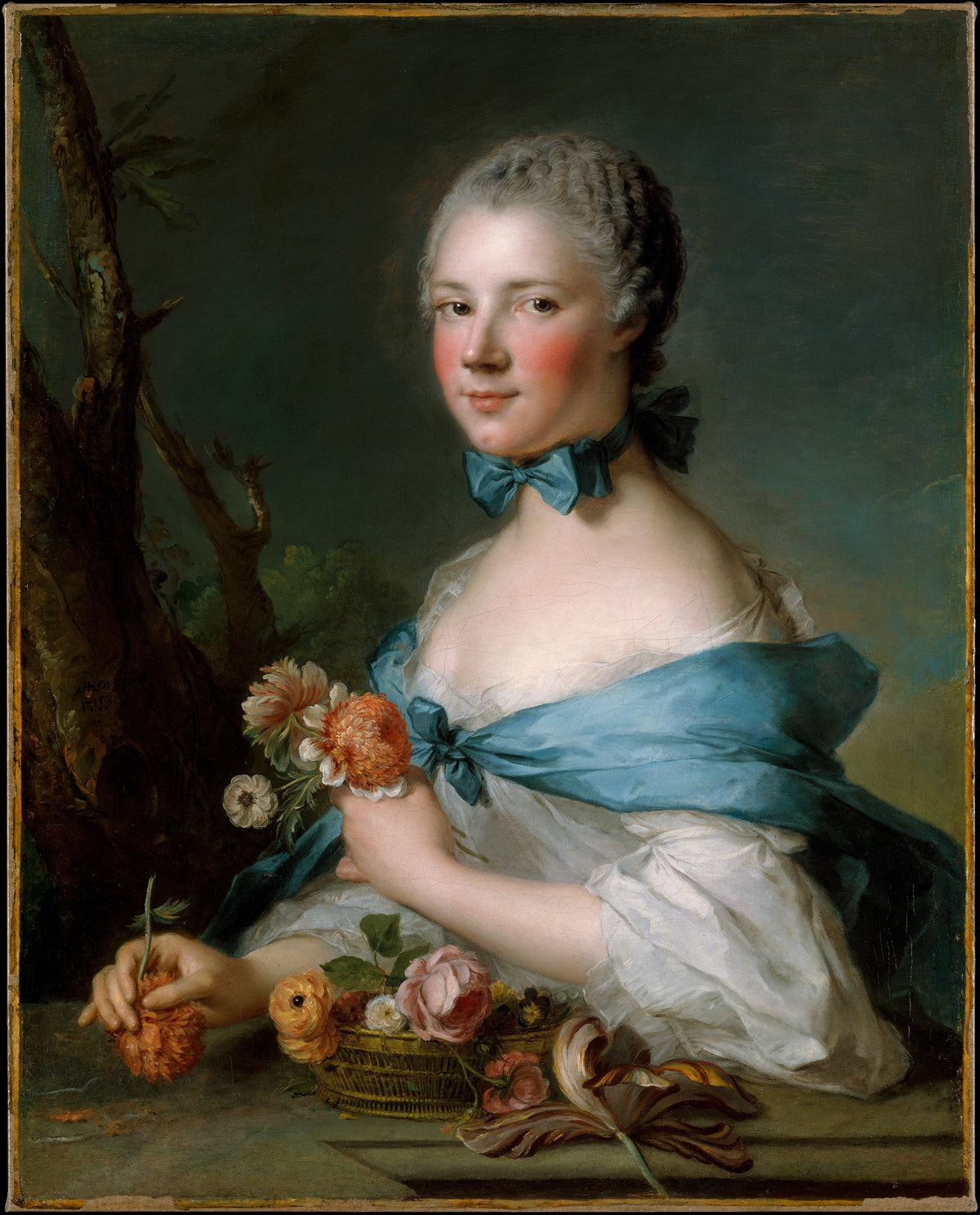 Portrait of a Woman by Jean Marc Nattier - Oil Painting canvas print