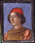 Rodolfo Gonzaga 14511495 by Andrea Mantegna - Tempera canvas print