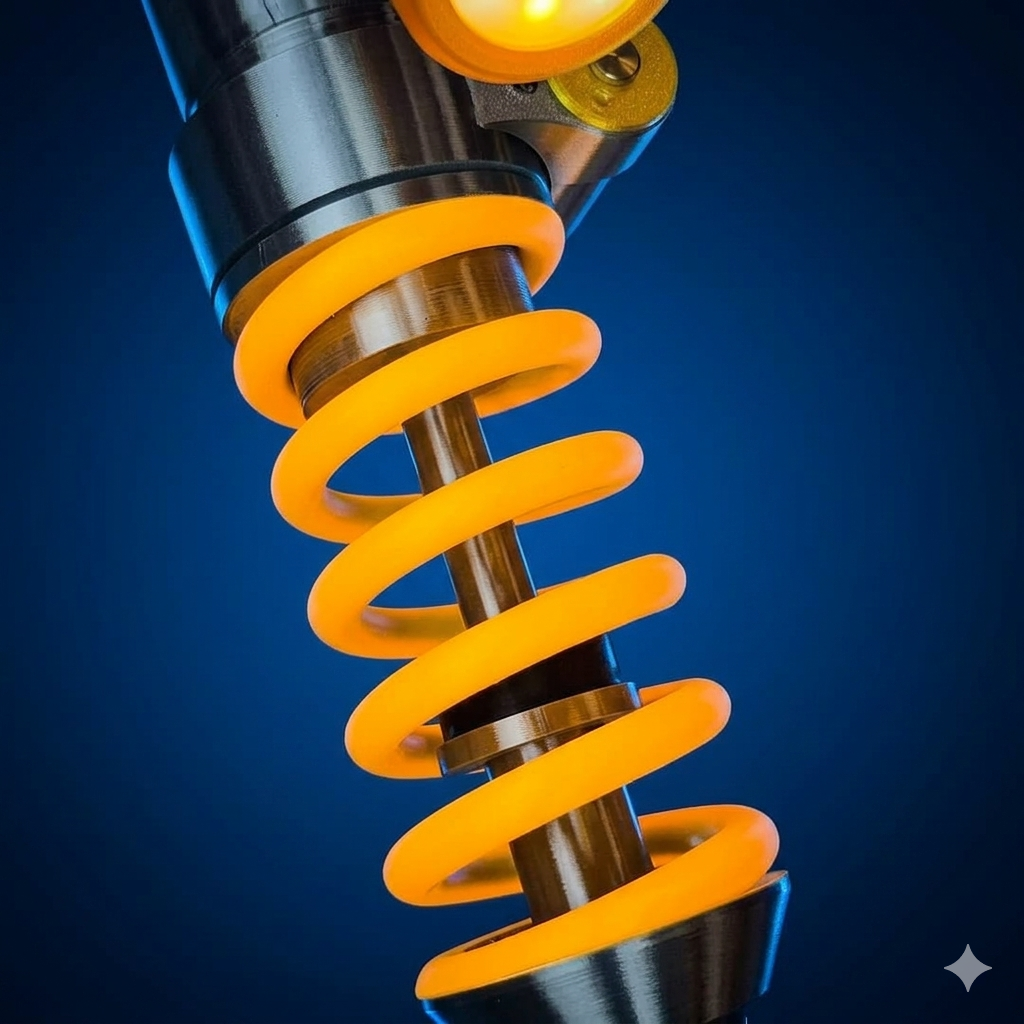 🎁Father's Day Limited Sale🔥Inspired Suspension Shock Absorber Lamp - Adjustable LED Light for Gamers & Car Enthusiasts