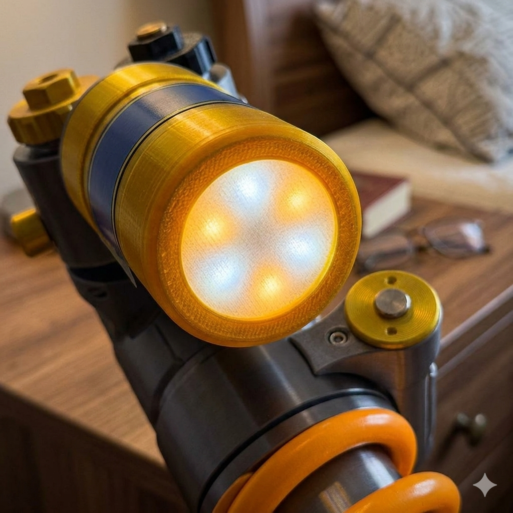 🎁Father's Day Limited Sale🔥Inspired Suspension Shock Absorber Lamp - Adjustable LED Light for Gamers & Car Enthusiasts