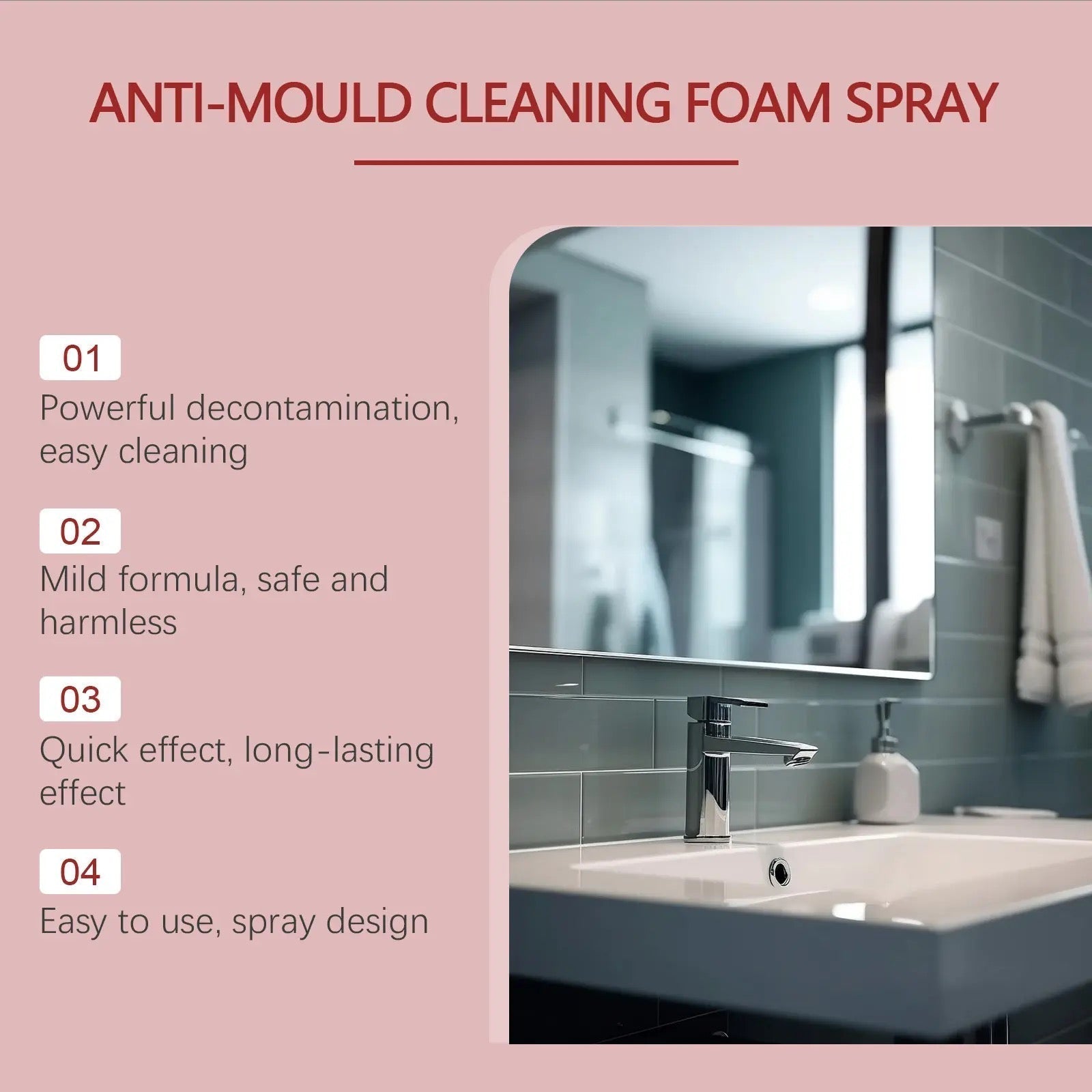 🌟Magic anti-mildew magic! 🌟Anti-mould Cleaning Foam Spray