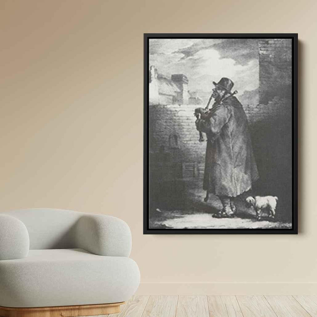 The Bagpipe playerby Théodore Géricault Canvas Print