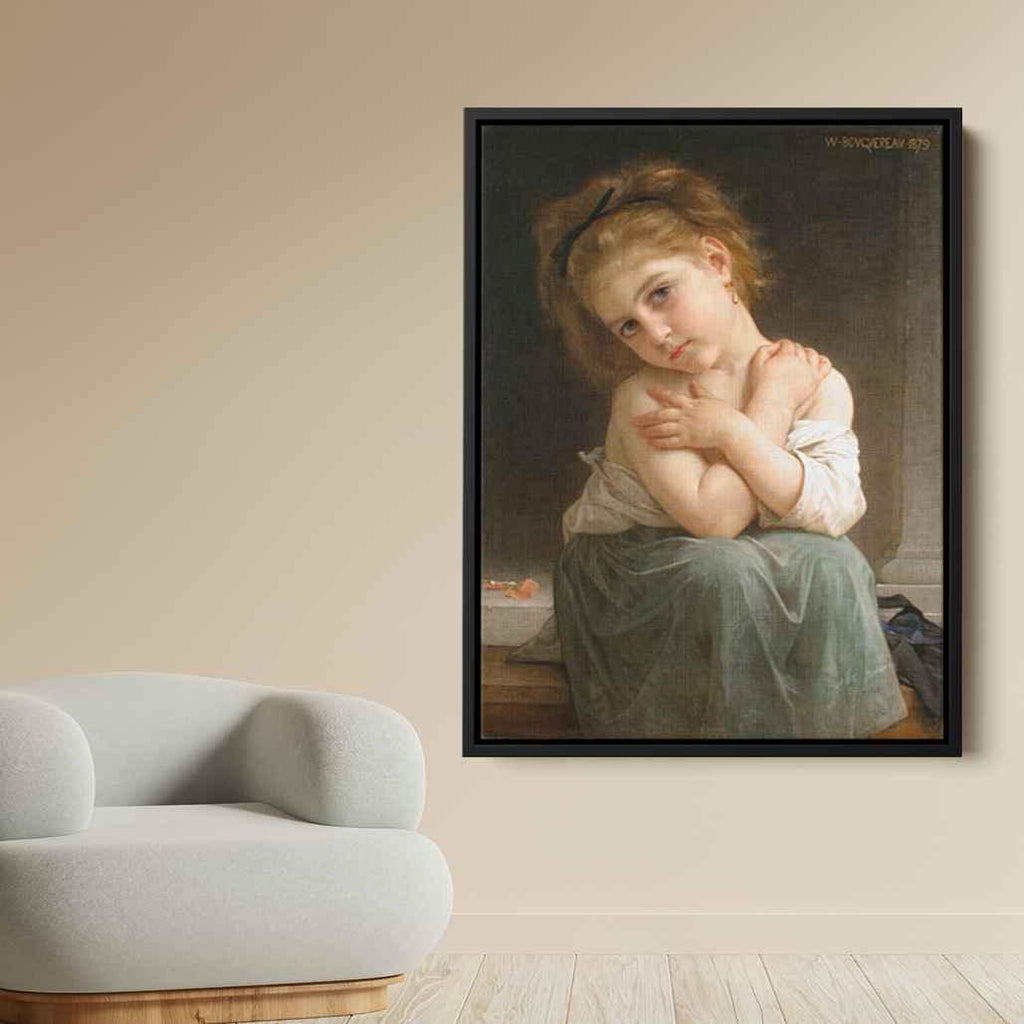 The chillyby William-Adolphe Bouguereau Canvas Print