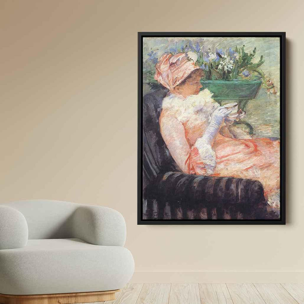 The Cup of Teaby Mary Cassatt Canvas Print