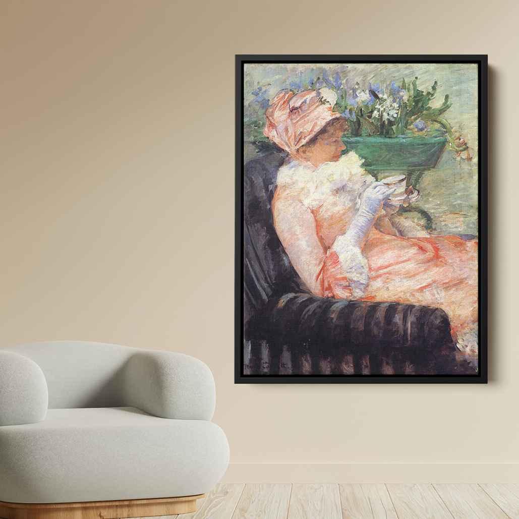 The Cup of Teaby Mary Cassatt Canvas Print
