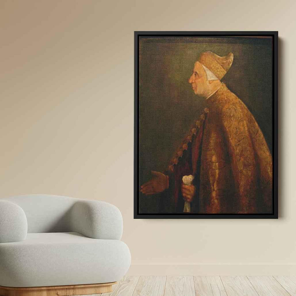 The Doge Niccolo Marcelloby Titian Canvas Print