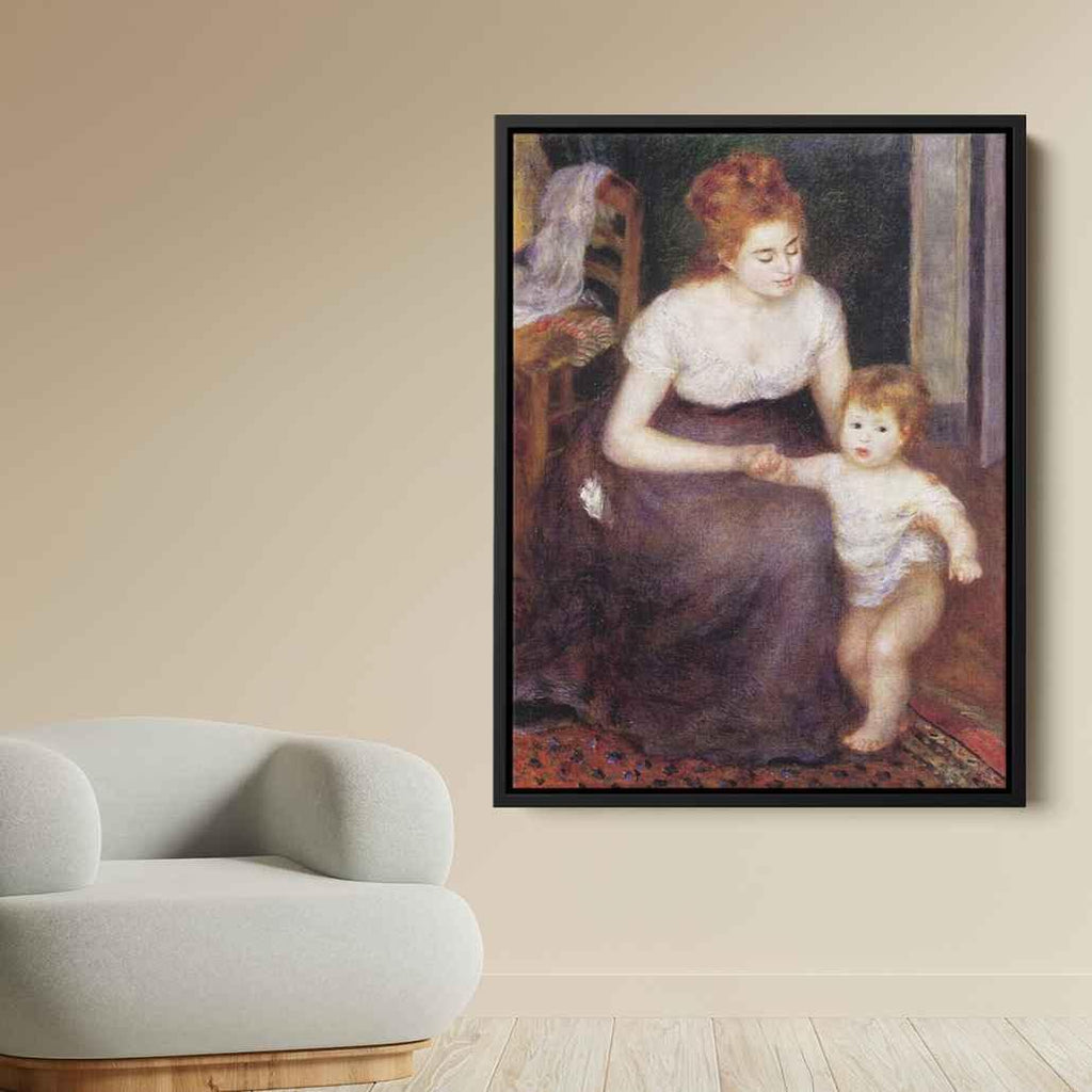 The First Stepby Pierre-Auguste Renoir Canvas Print