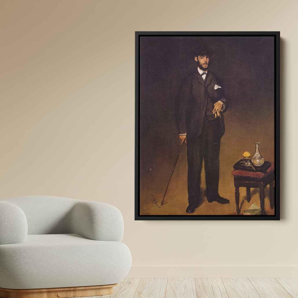 Theodore Duretby Edouard Manet Canvas Print