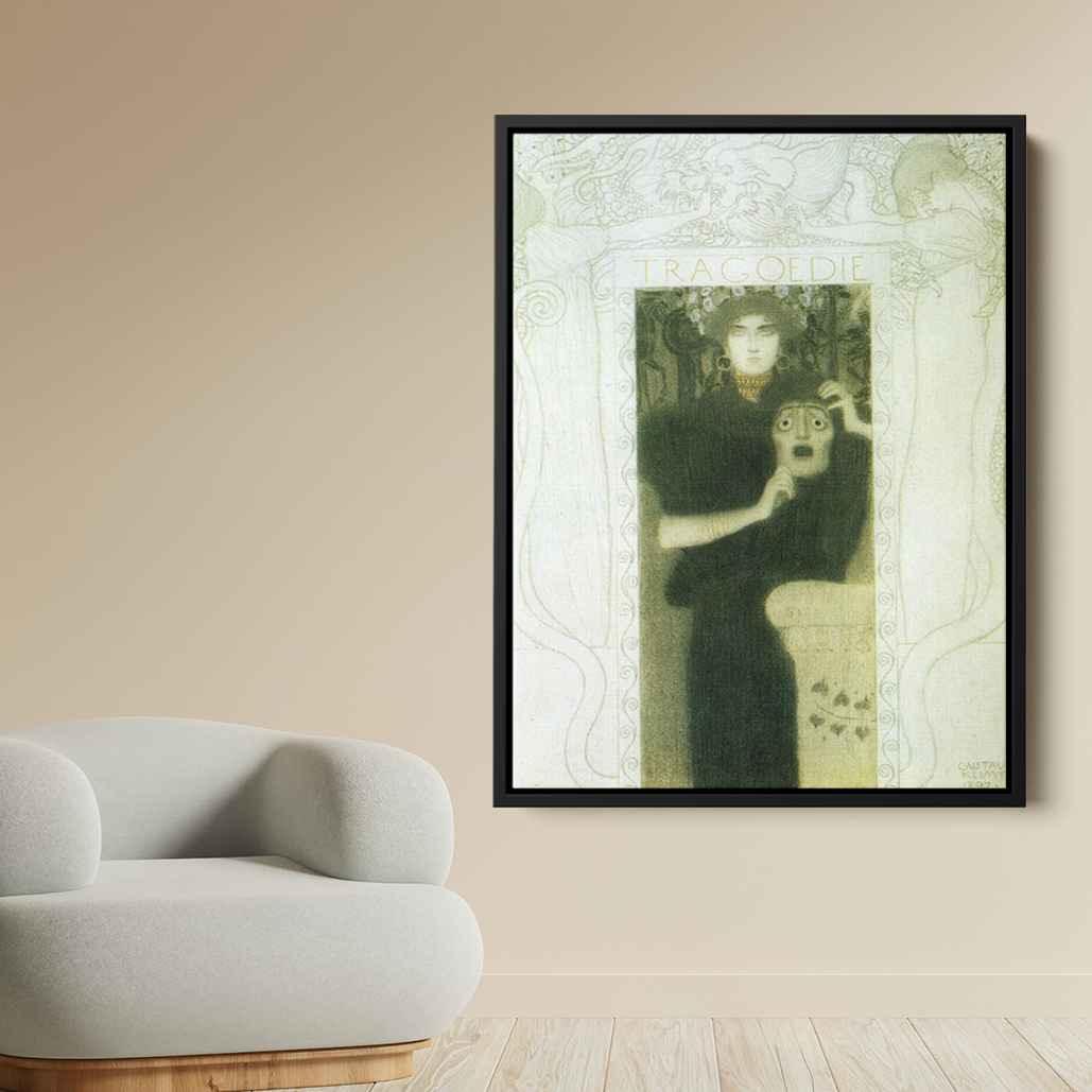 Tragedyby Gustav Klimt Canvas Print