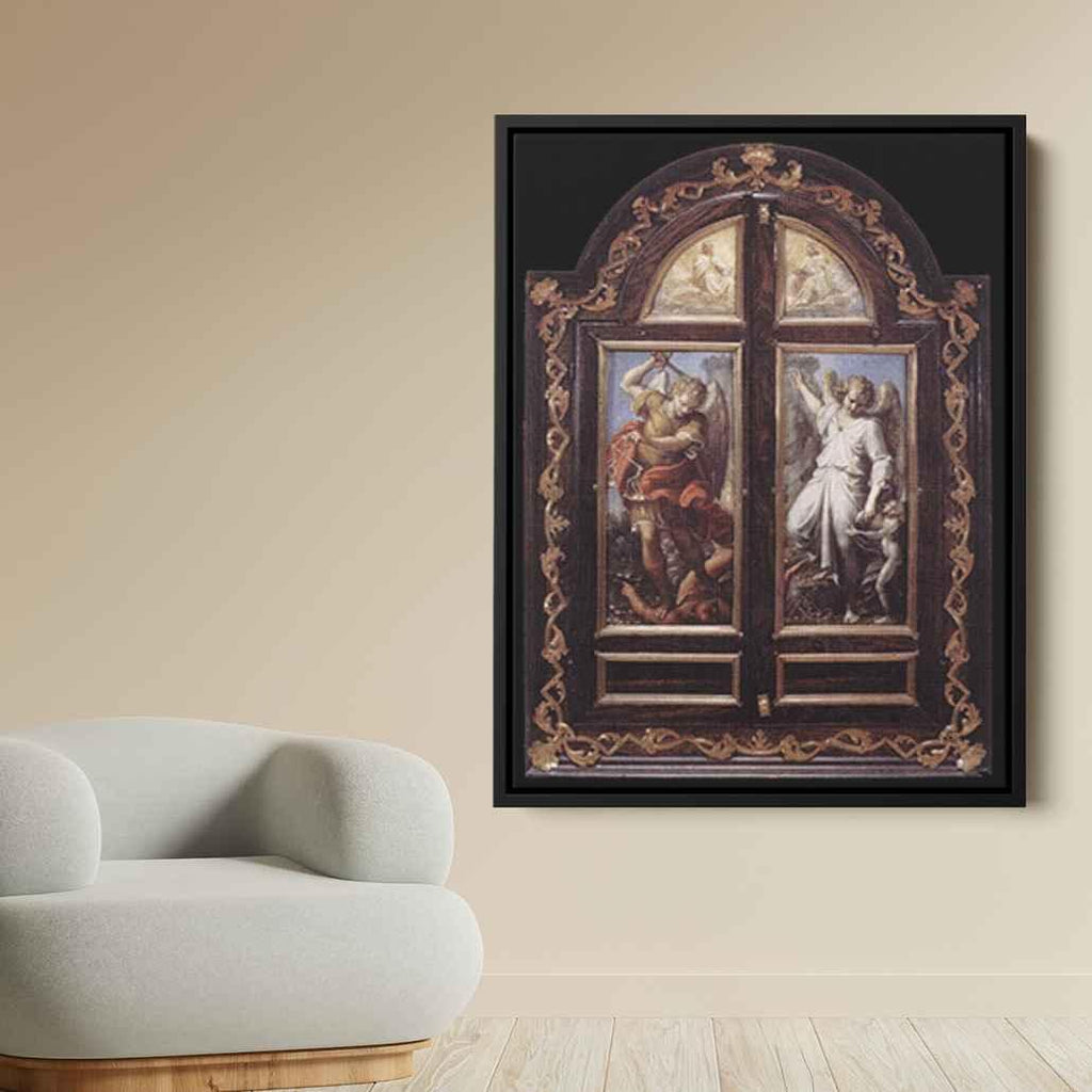 Triptychby Annibale Carracci Canvas Print