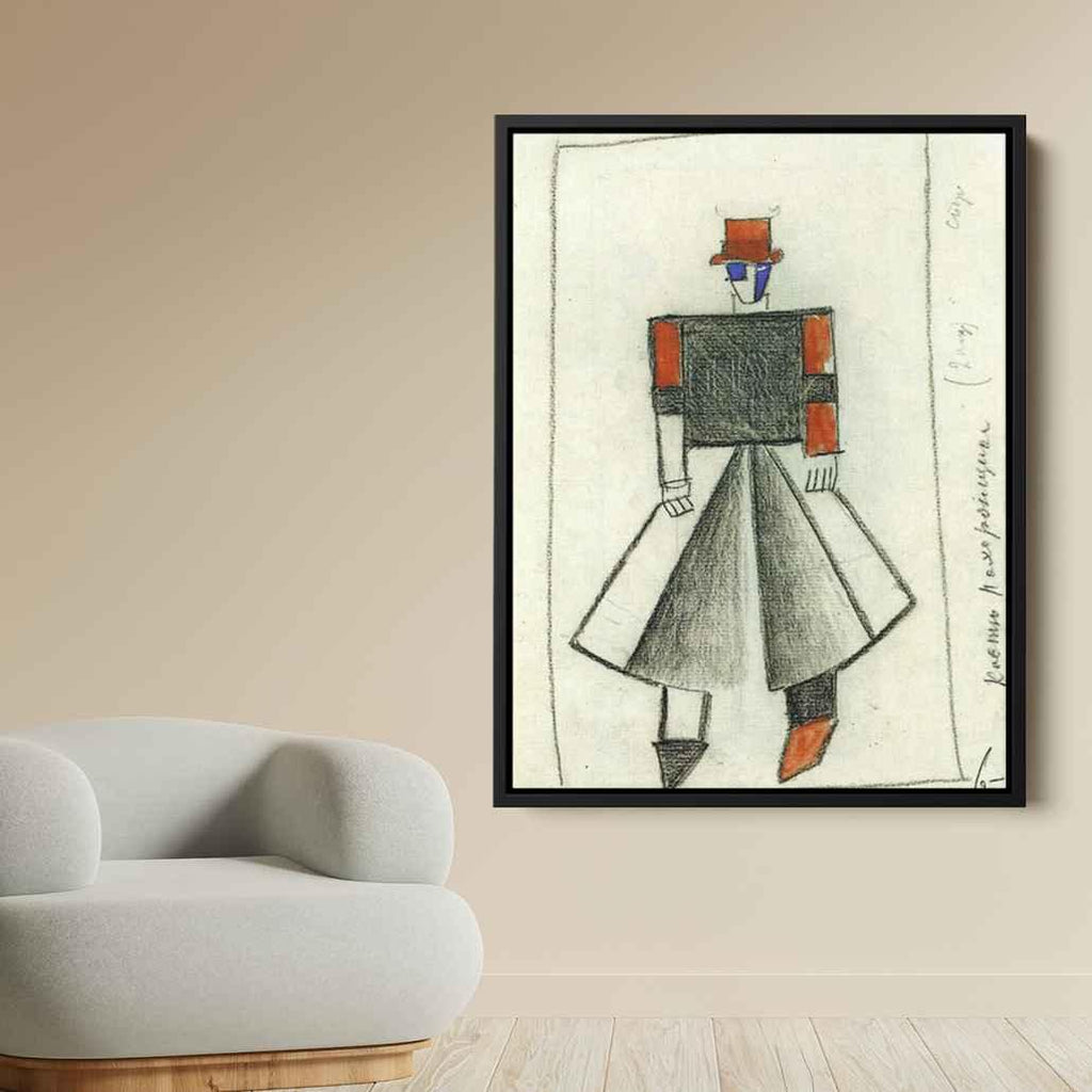Undertakerby Kazimir Malevich Canvas Print