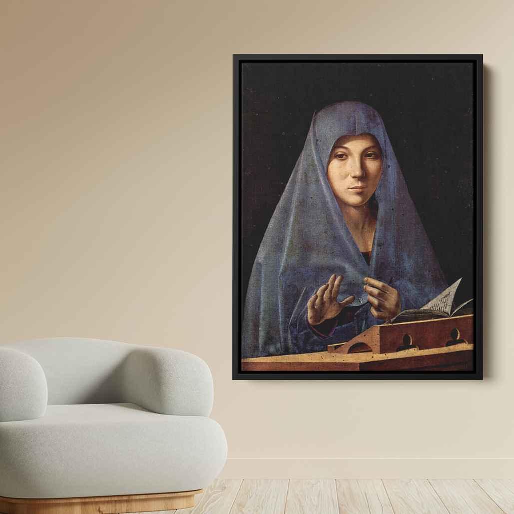 Virgin Annunciateby Antonello da Messina Canvas Print