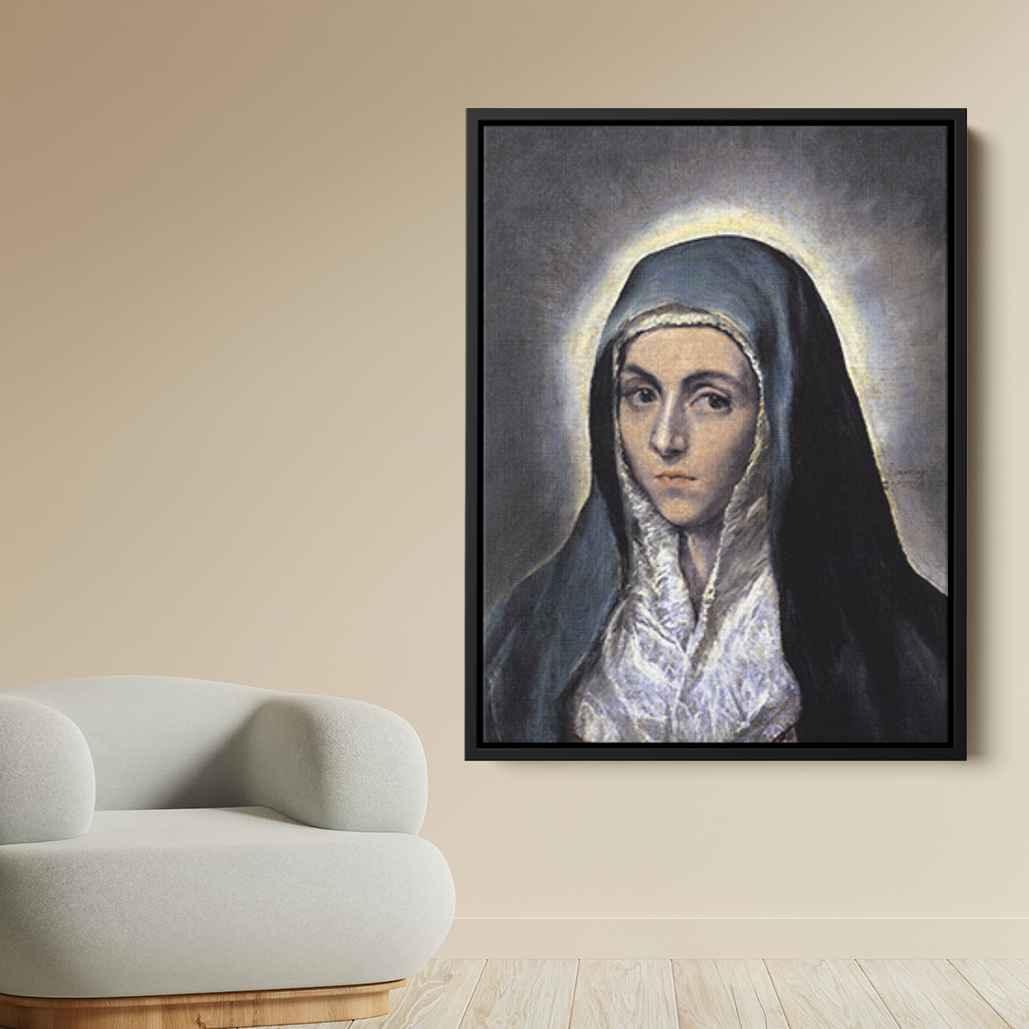 Virgin Maryby El Greco Canvas Print