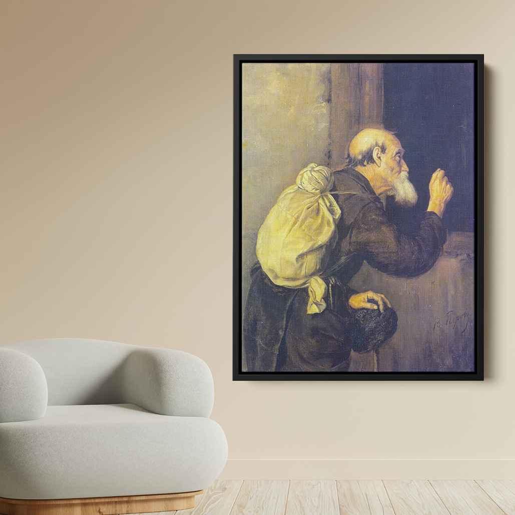 Wandererby Vasily Perov Canvas Print