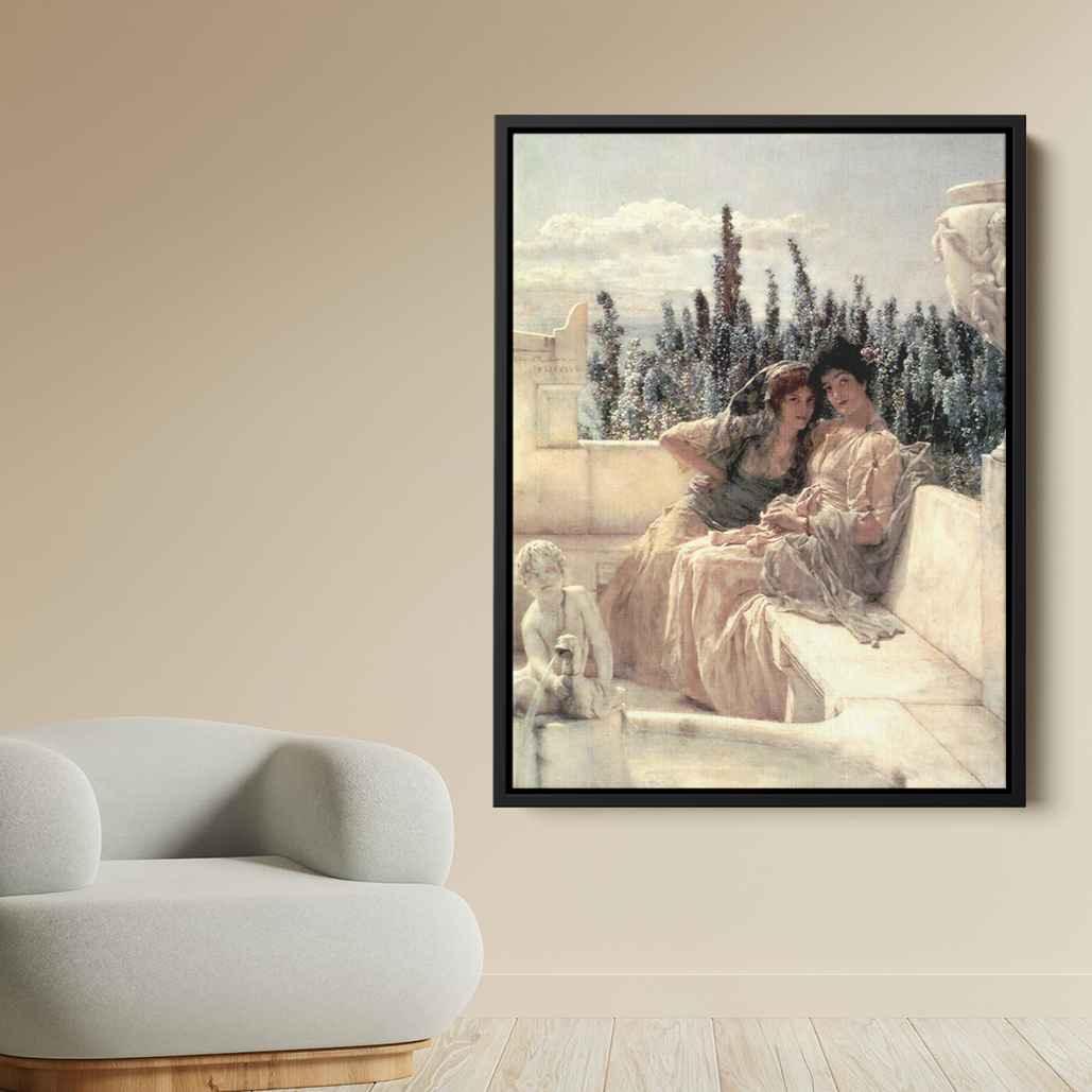 Whispering Noonby Sir Lawrence Alma-Tadema Canvas Print