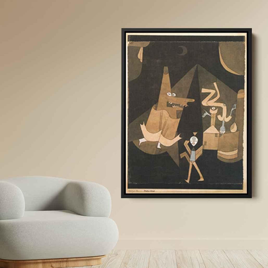 Witch sceneby Paul Klee Canvas Print