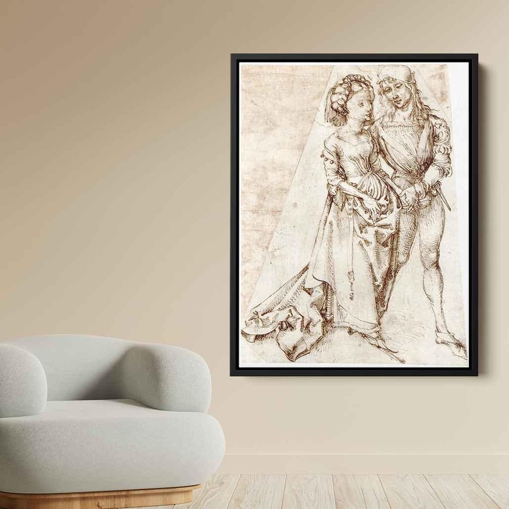 Young coupleby Albrecht Durer Canvas Print
