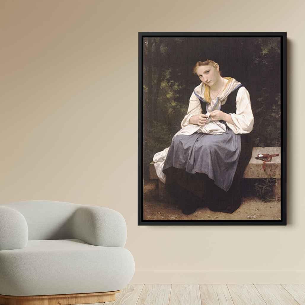 Young Workerby William-Adolphe Bouguereau Canvas Print