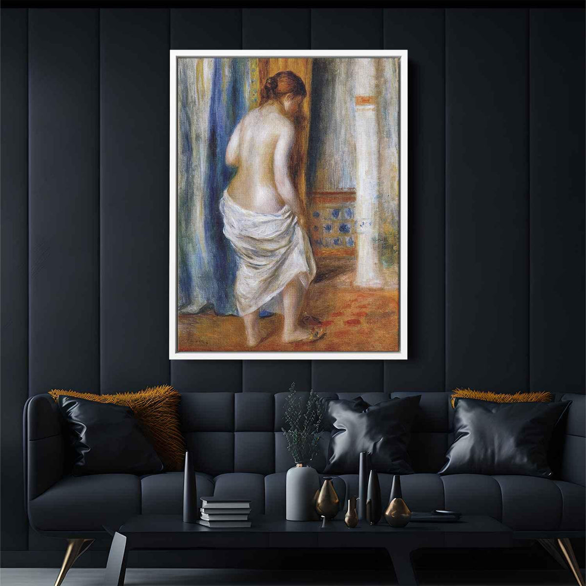 The Bathrobeby Pierre-Auguste Renoir Canvas Print