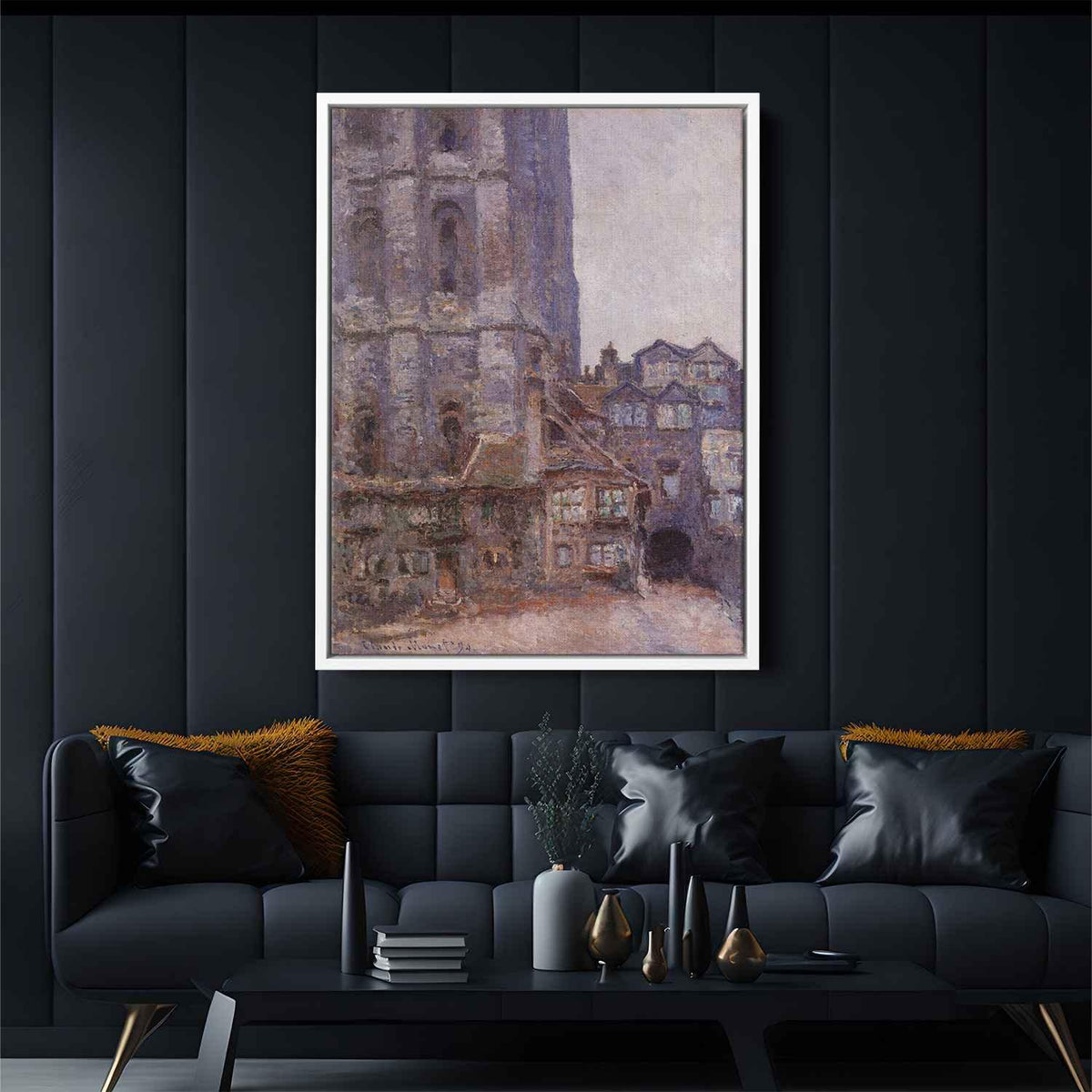 The Cour d'Albane, Grey Weather Canvas Print