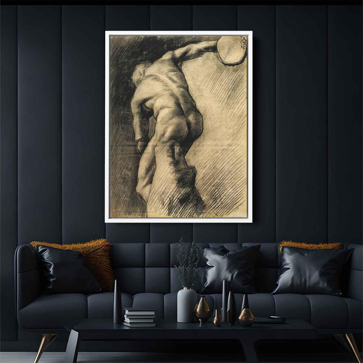 The Discus Throwerby Vincent van Gogh Canvas Print