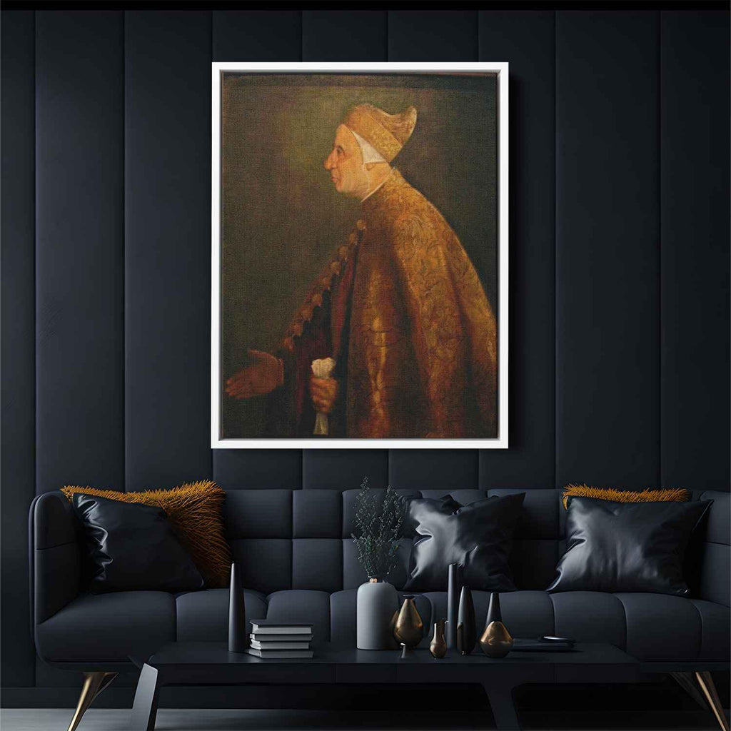 The Doge Niccolo Marcelloby Titian Canvas Print
