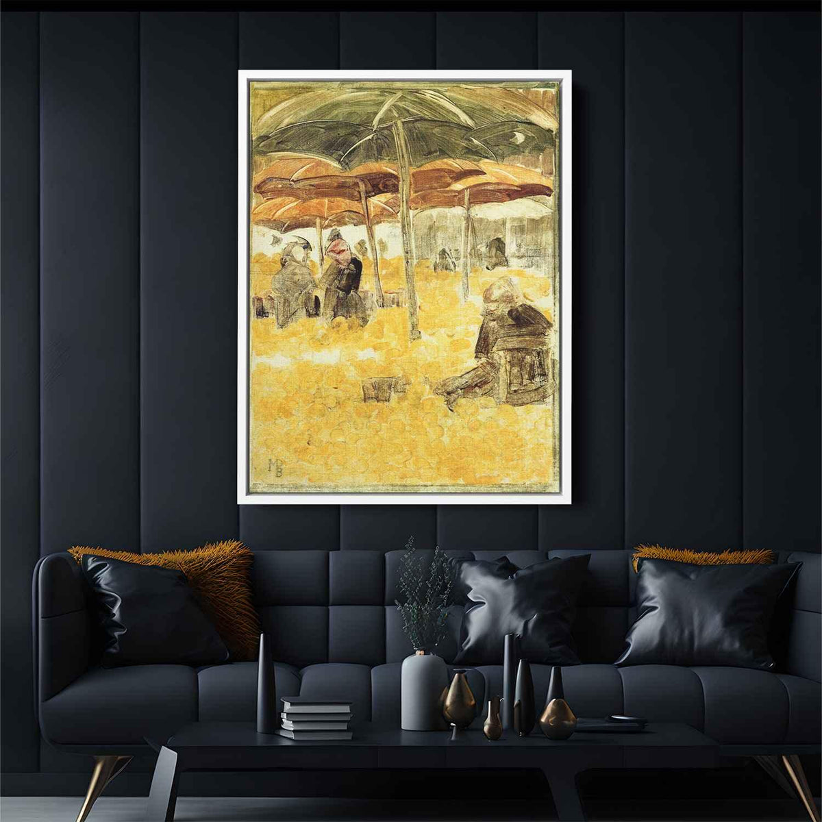 The Orange Marketby Maurice Prendergast Canvas Print