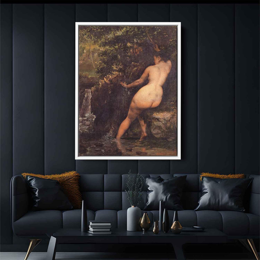 The Source (Bather at the Source)by Gustave Courbet Canvas Print