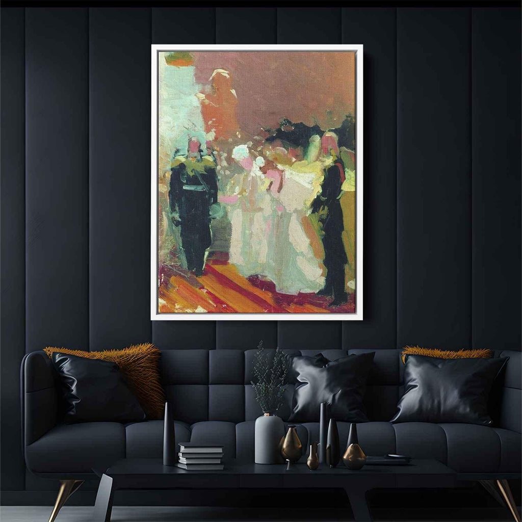 The yield on the Red Porchby Ilya Repin Canvas Print