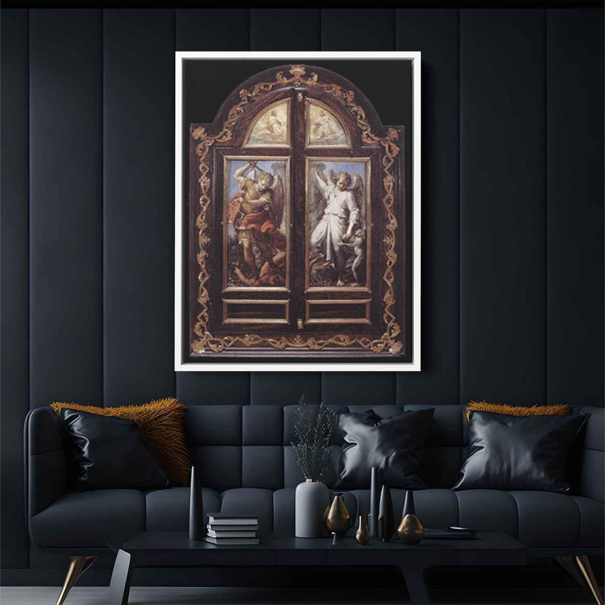 Triptychby Annibale Carracci Canvas Print