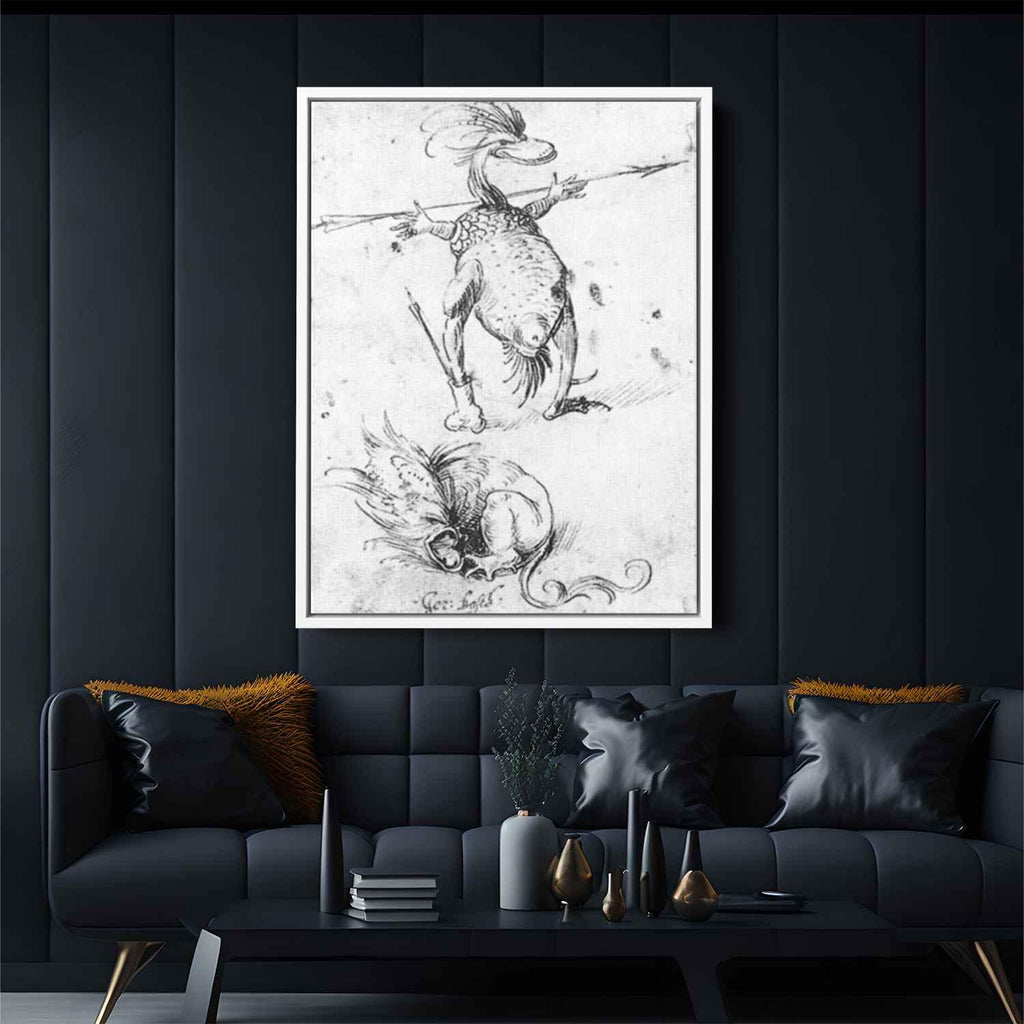 Two Monsters Canvas Print