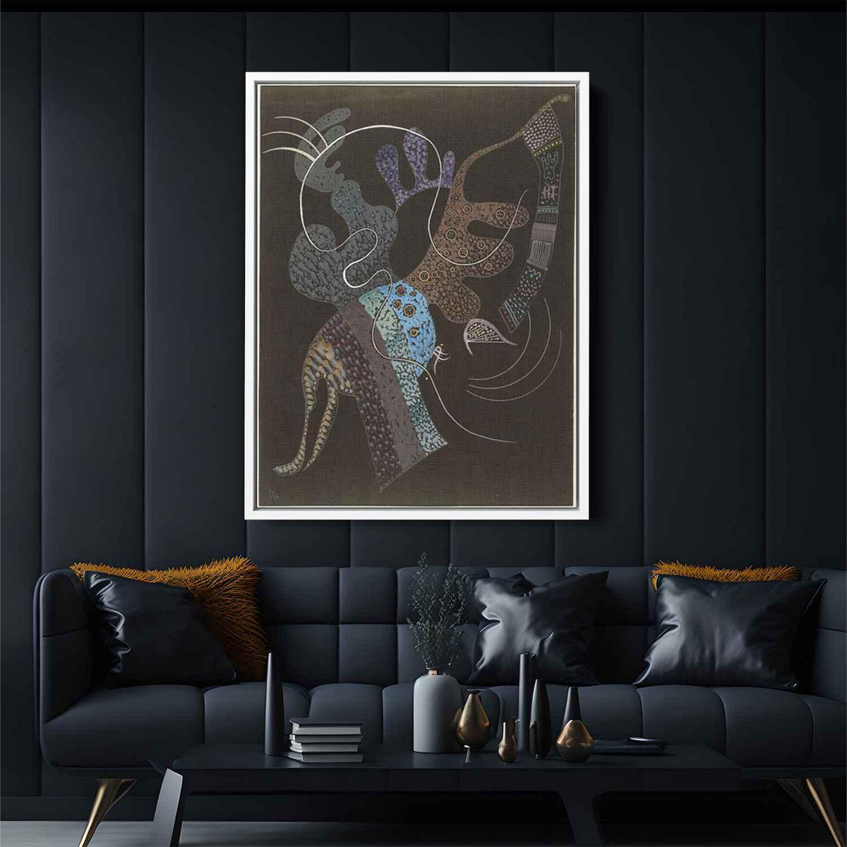 White lineby Wassily Kandinsky Canvas Print