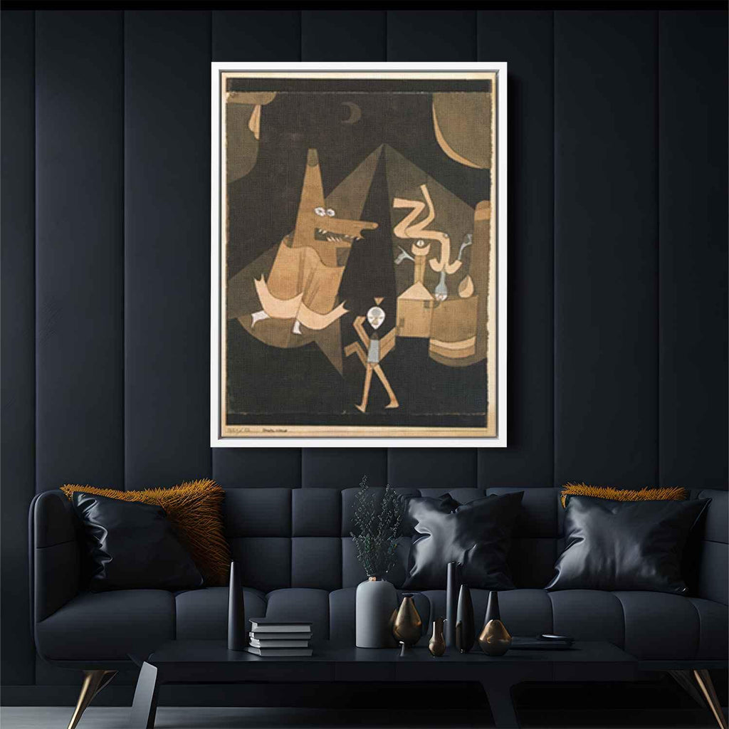 Witch sceneby Paul Klee Canvas Print