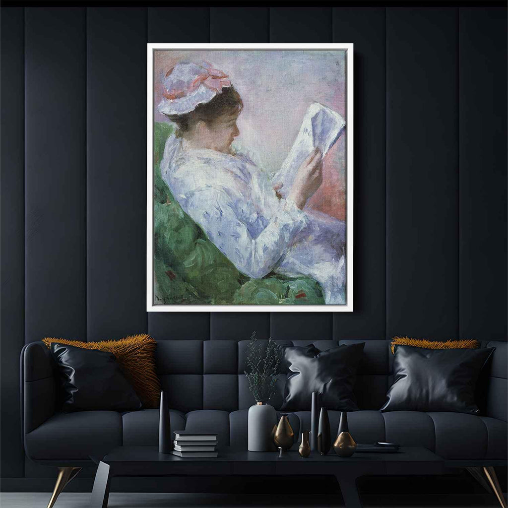 Woman Readingby Mary Cassatt Canvas Print