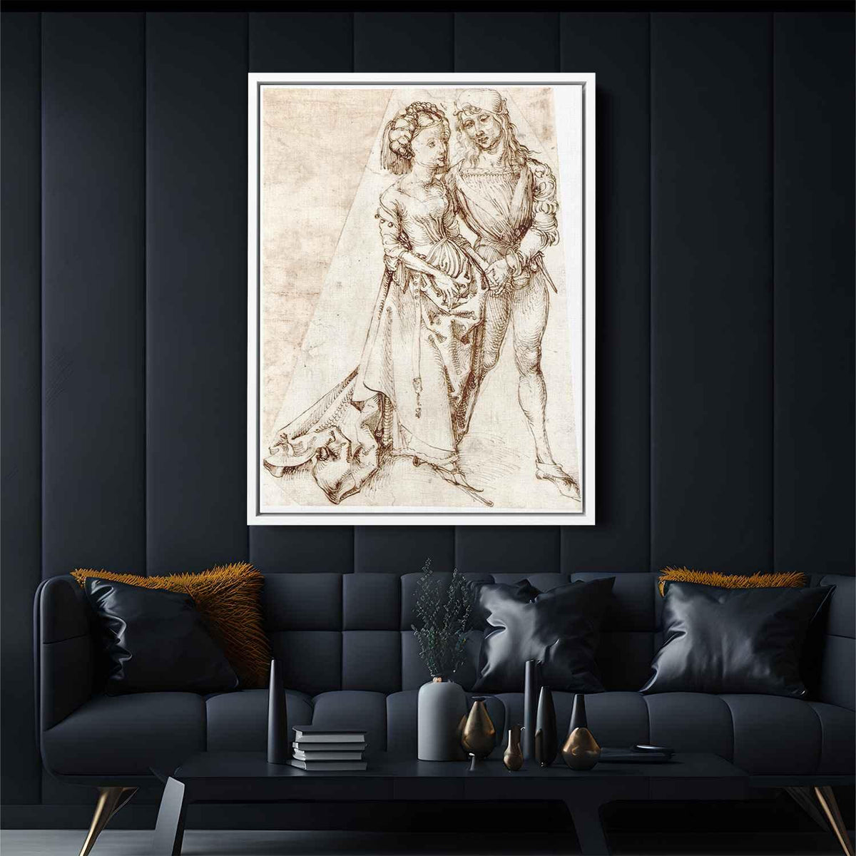 Young coupleby Albrecht Durer Canvas Print