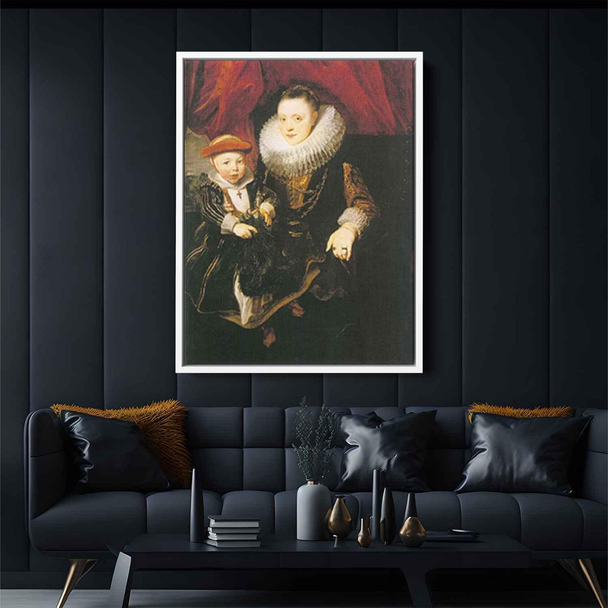 Young Woman with a Childby Anthony van Dyck Canvas Print