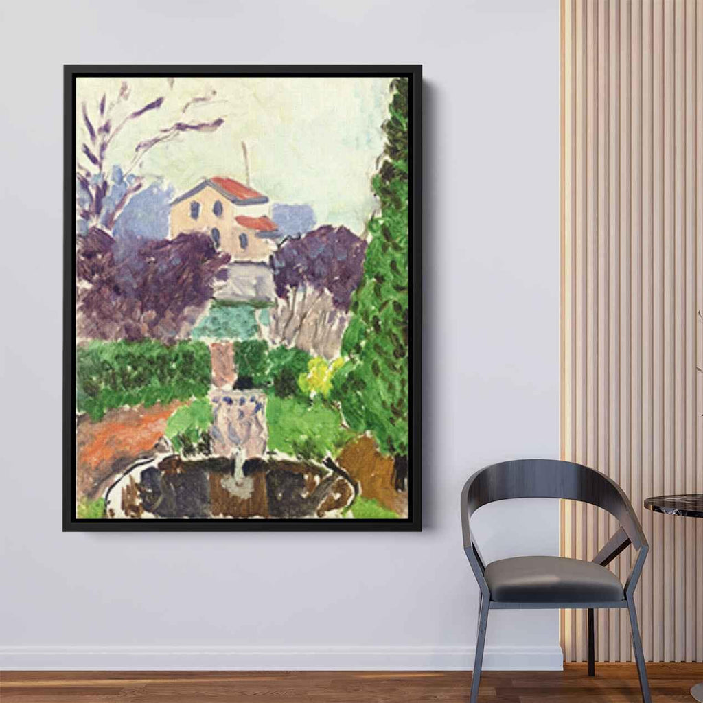 The Artist's Garden at Issy les Moulineauxby Henri Matisse Canvas Print