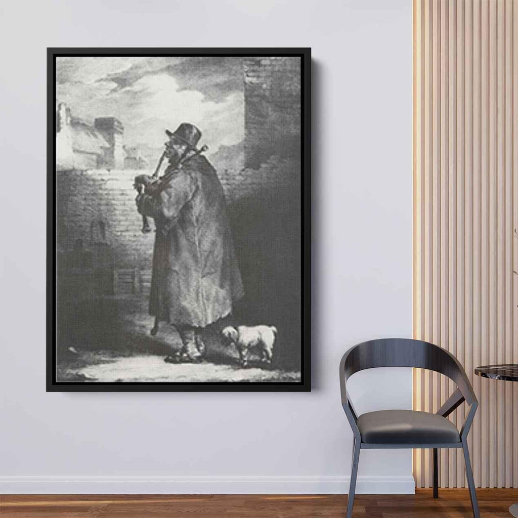 The Bagpipe playerby Théodore Géricault Canvas Print