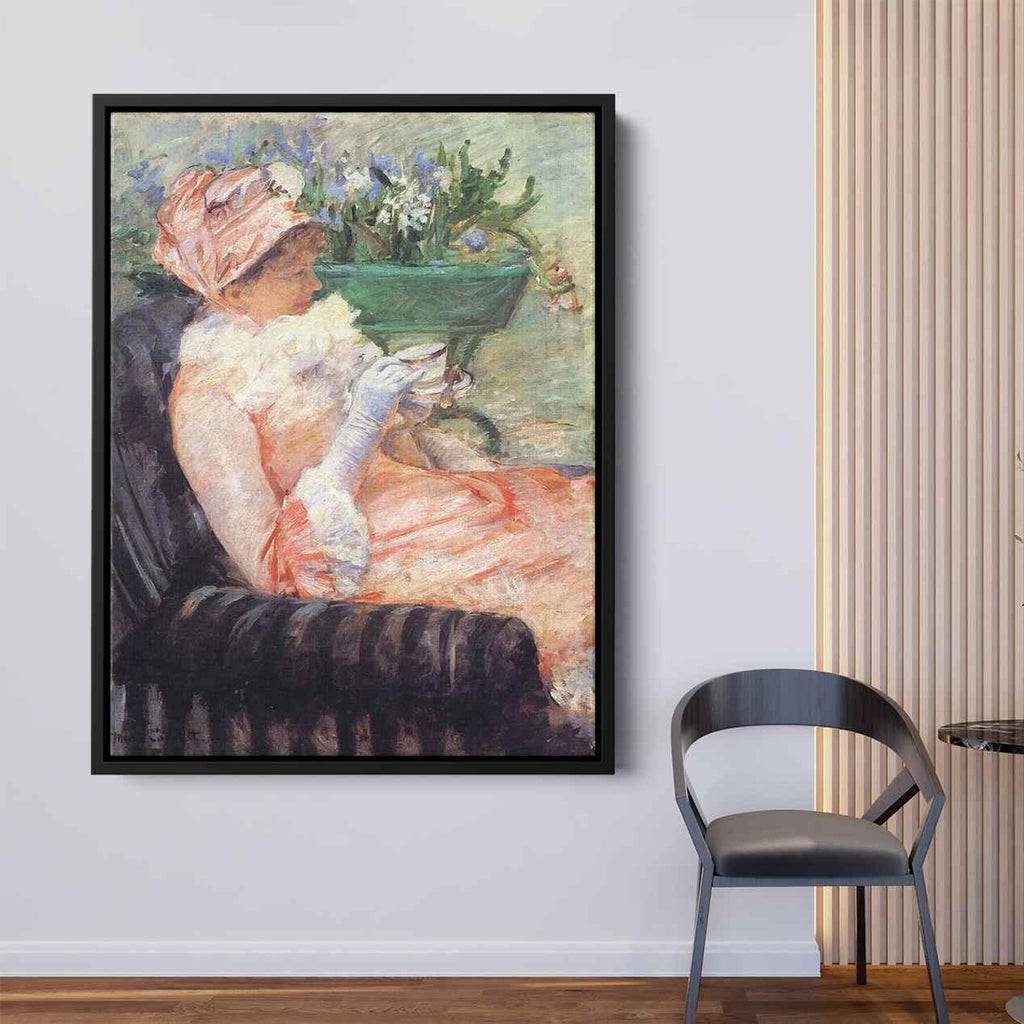 The Cup of Teaby Mary Cassatt Canvas Print