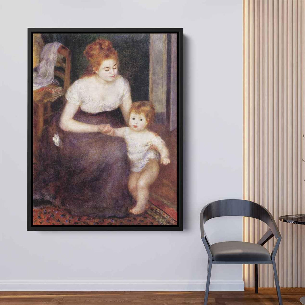 The First Stepby Pierre-Auguste Renoir Canvas Print