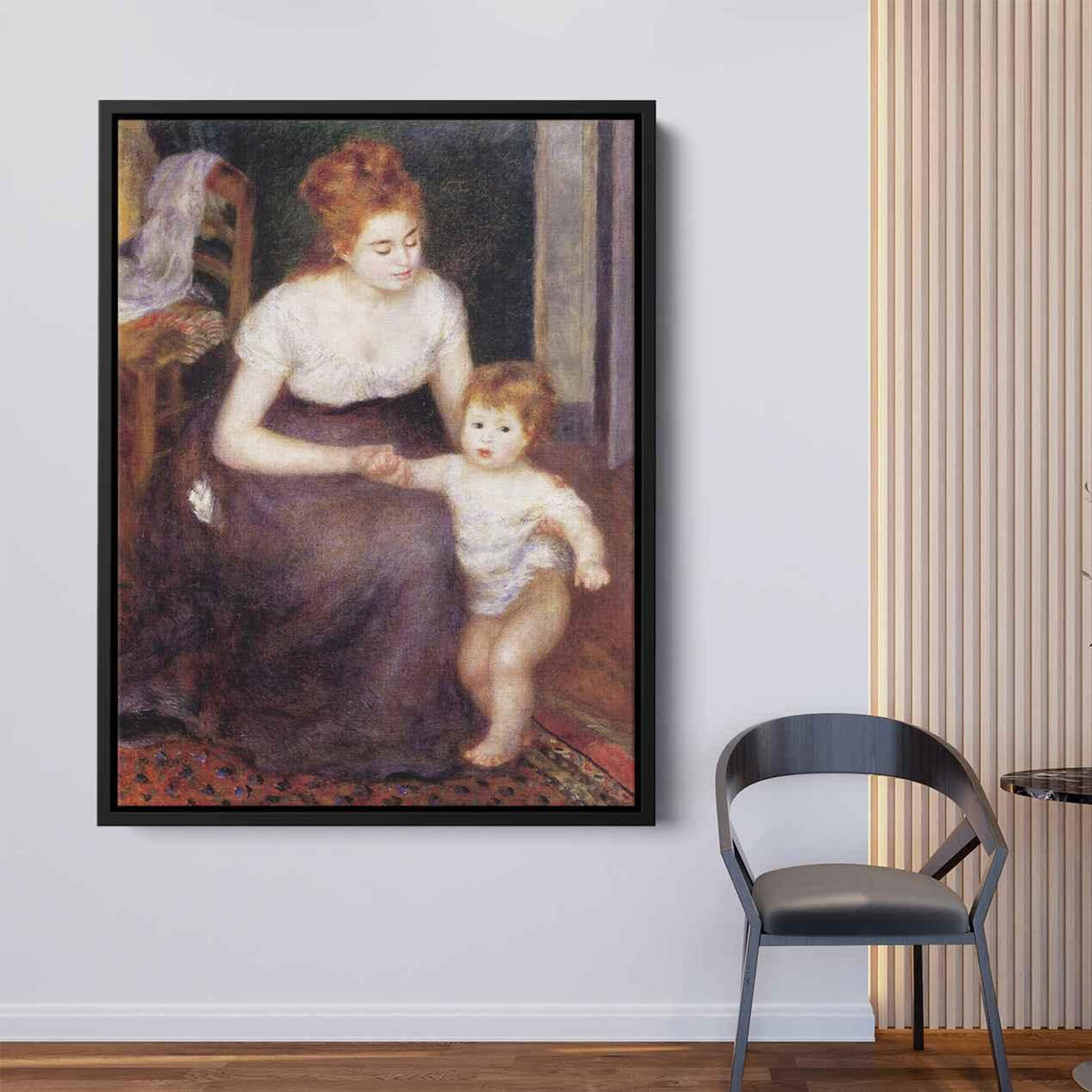 The First Stepby Pierre-Auguste Renoir Canvas Print
