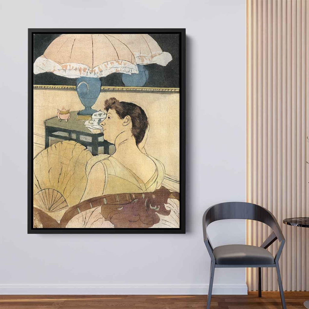 The Lampby Mary Cassatt Canvas Print