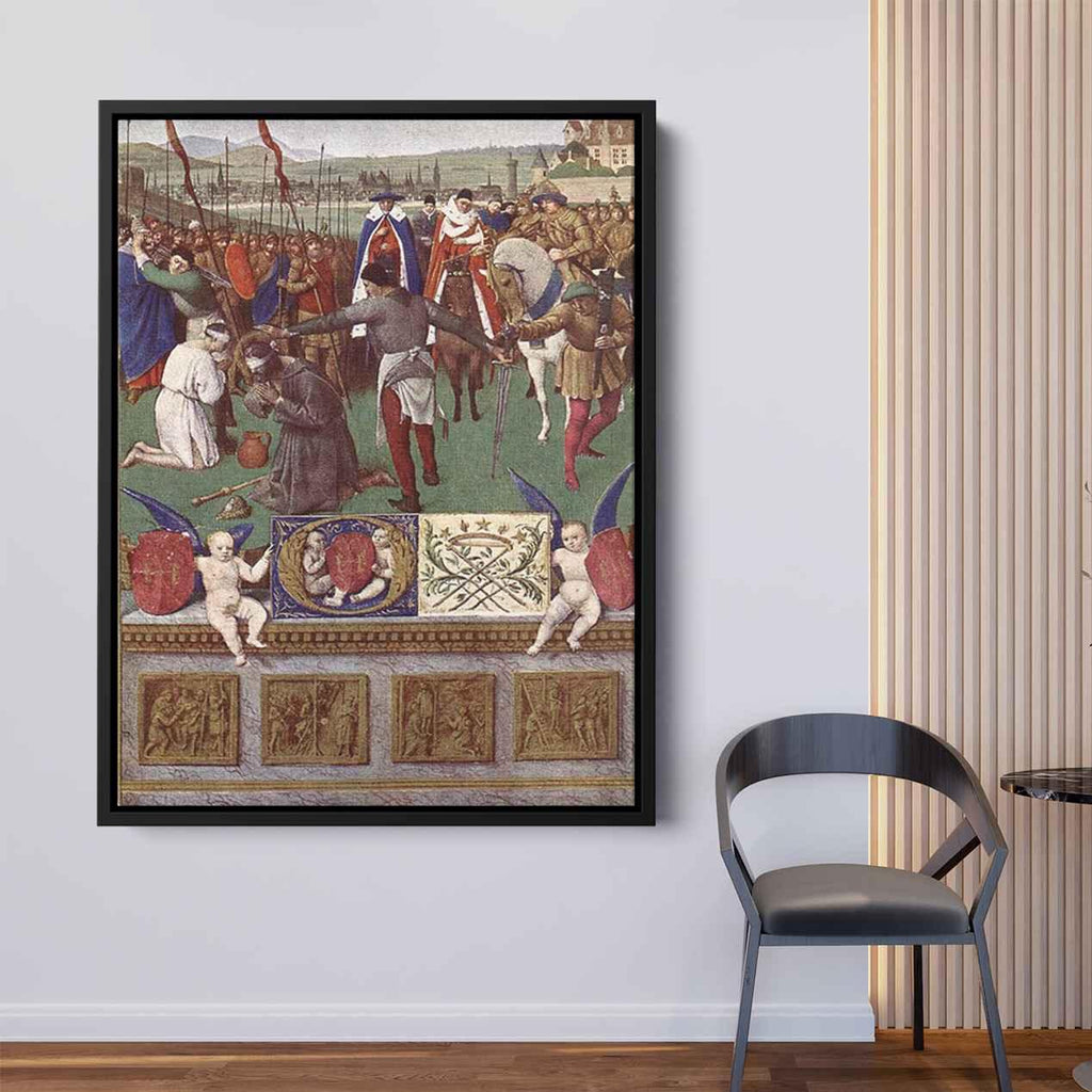 The Martyrdom of St. James the Greatby Jean Fouquet Canvas Print