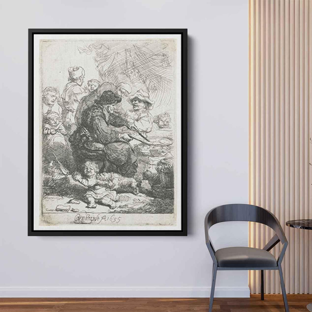 The pancake womanby Rembrandt Canvas Print
