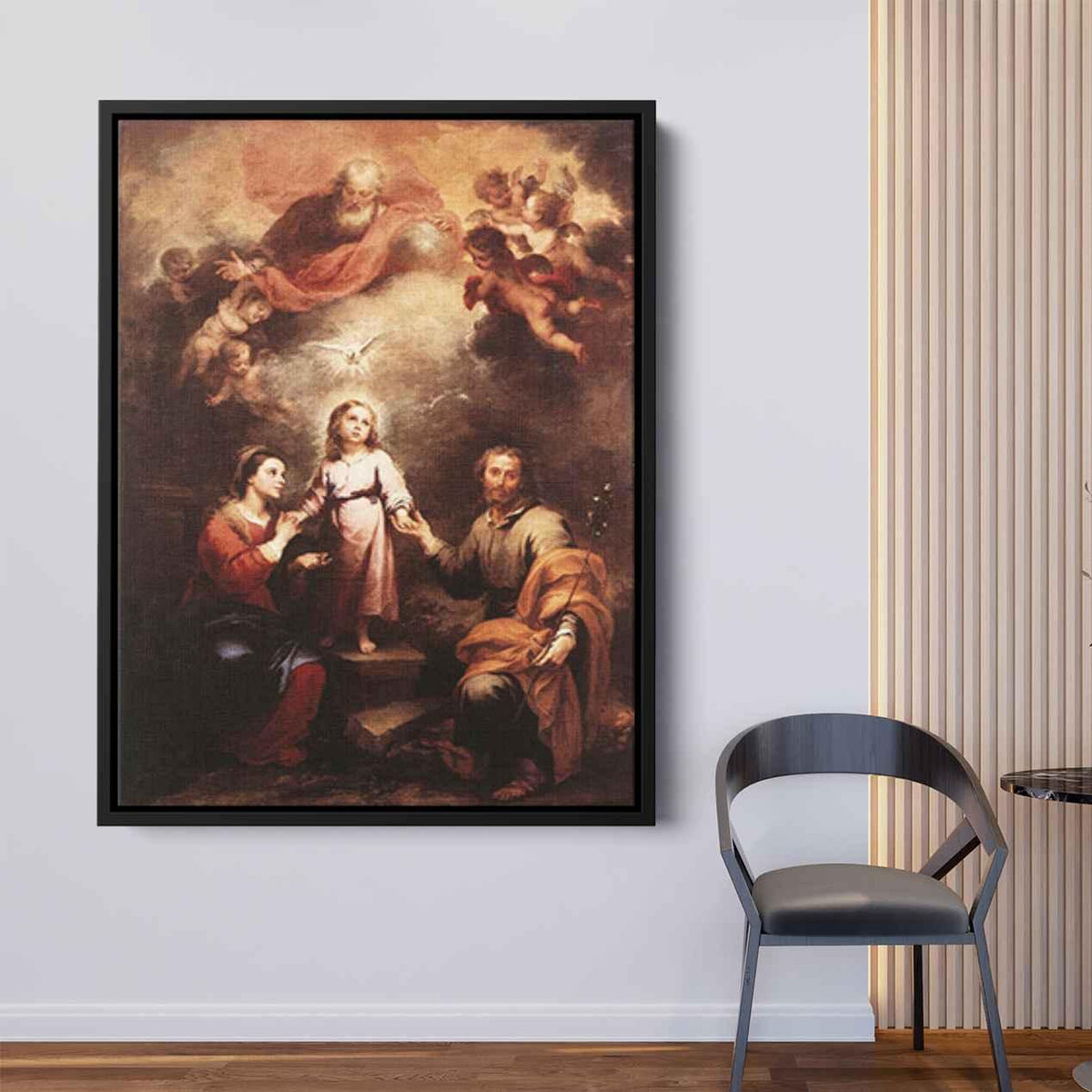 The Two Trinitiesby Bartolome Esteban Murillo Canvas Print