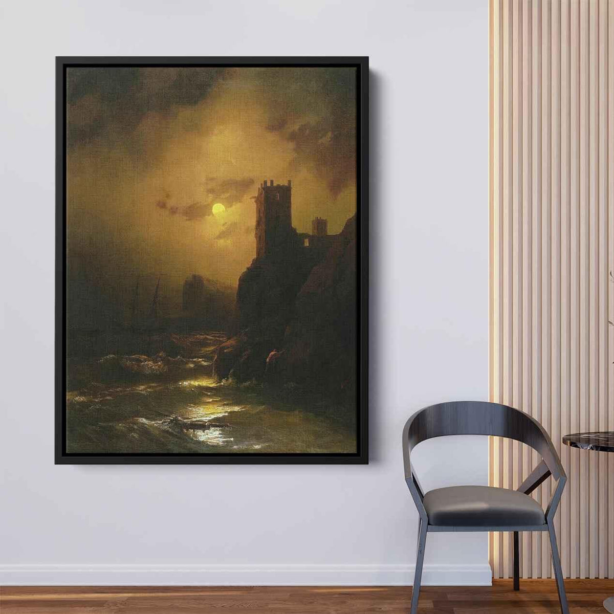 Tower. Shipwreckby Ivan Aivazovsky Canvas Print