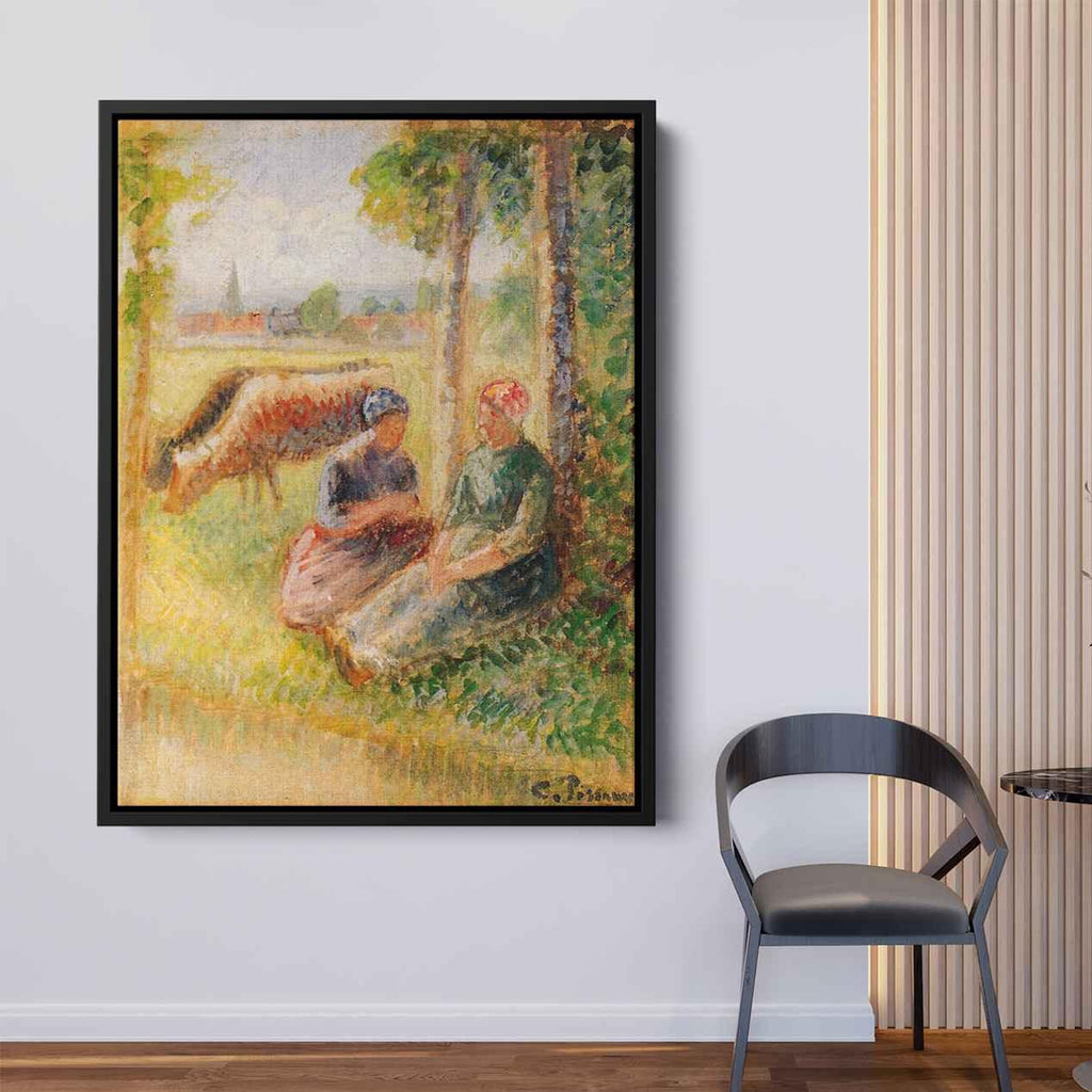 Two Cowherds Canvas Print